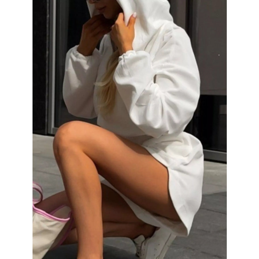 Long Sleeve Zip-Up Hoodie and Shorts Set Apparel and Accessories