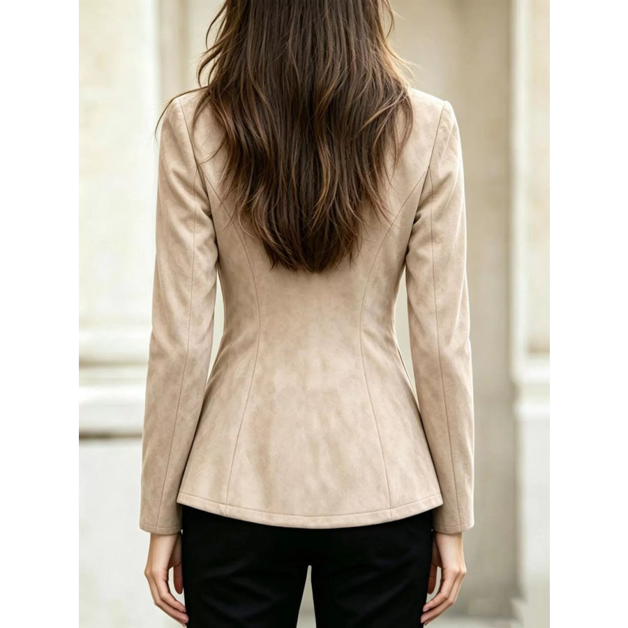 Long Sleeves Buckle Outerwear Apparel and Accessories