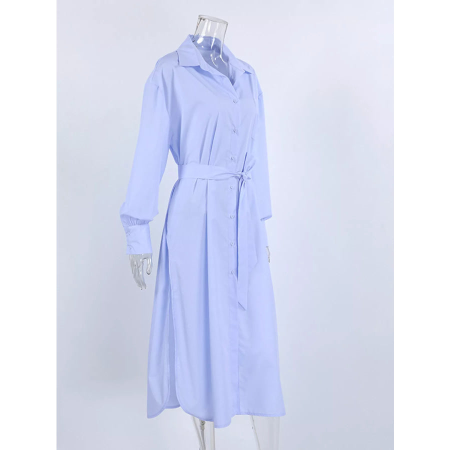 Longline Button-Down Shirt Apparel and Accessories