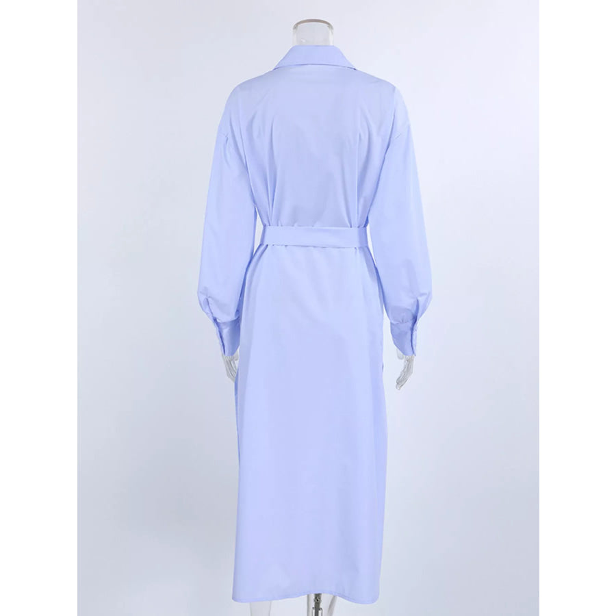 Longline Button-Down Shirt Apparel and Accessories