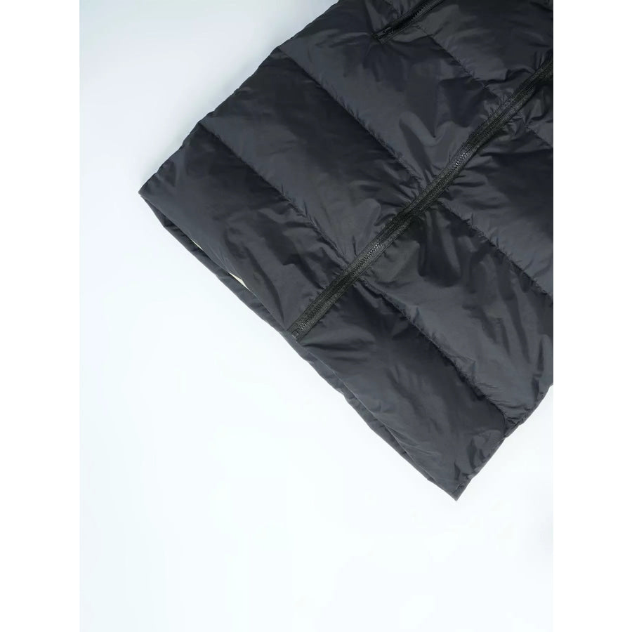 Longline Padded Hooded Vest Coat Apparel and Accessories