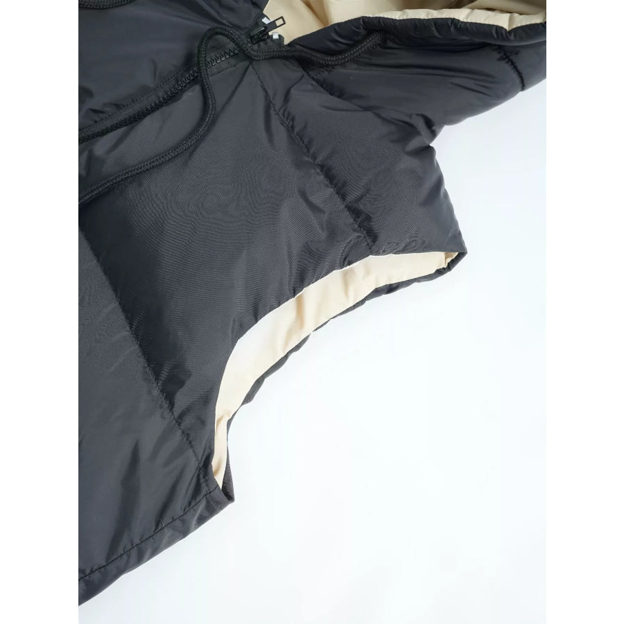 Longline Padded Hooded Vest Coat Apparel and Accessories