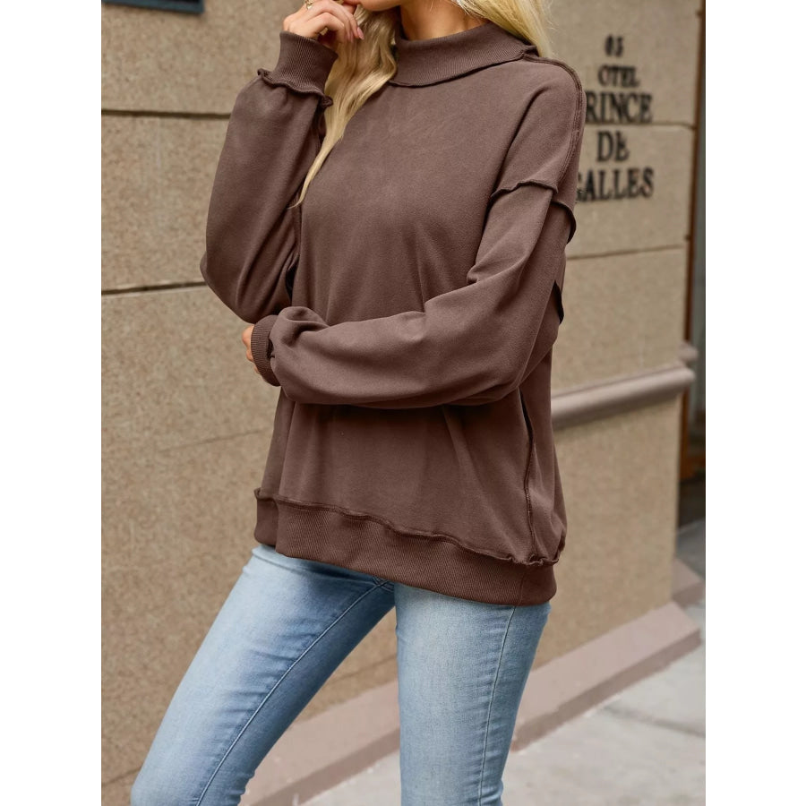 Loose Fit Crew Neck Sweatshirt Apparel and Accessories