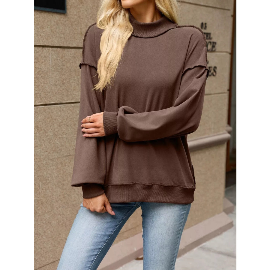 Loose Fit Crew Neck Sweatshirt Apparel and Accessories
