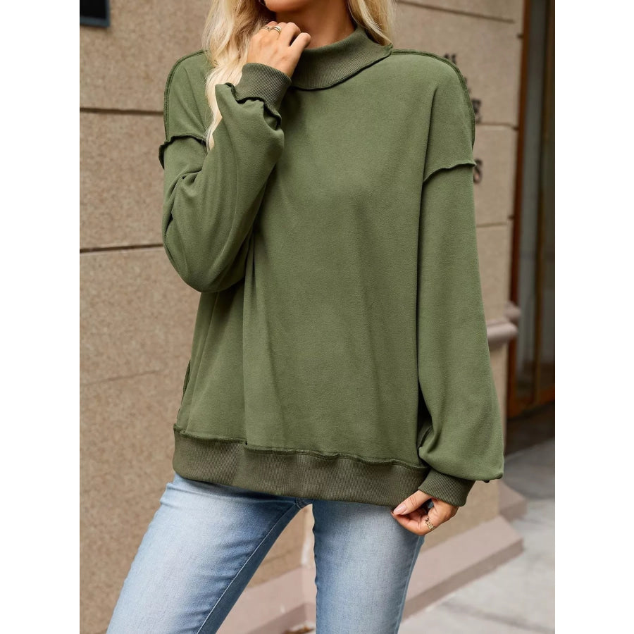 Loose Fit Crew Neck Sweatshirt Apparel and Accessories