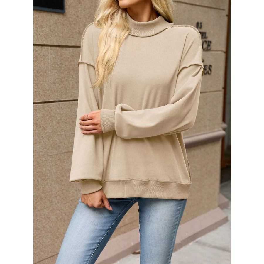 Loose Fit Crew Neck Sweatshirt Apparel and Accessories