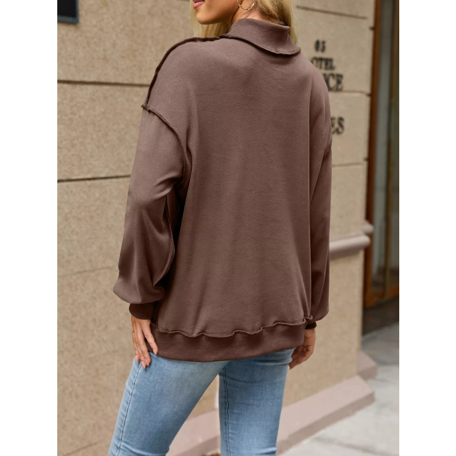 Loose Fit Crew Neck Sweatshirt Apparel and Accessories