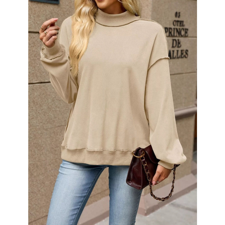 Loose Fit Crew Neck Sweatshirt Apparel and Accessories