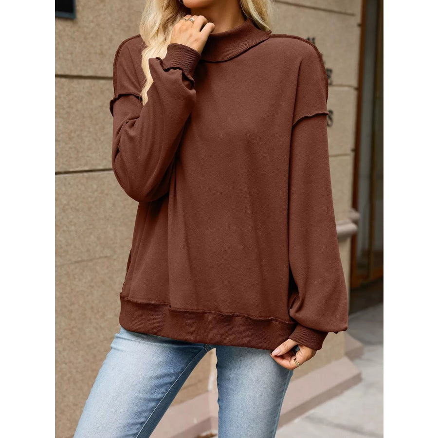 Loose Fit Crew Neck Sweatshirt Apparel and Accessories