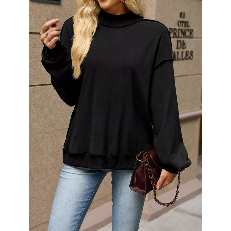 Loose Fit Crew Neck Sweatshirt Apparel and Accessories