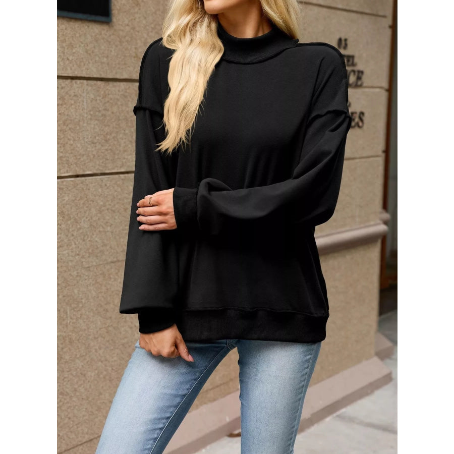 Loose Fit Crew Neck Sweatshirt Apparel and Accessories