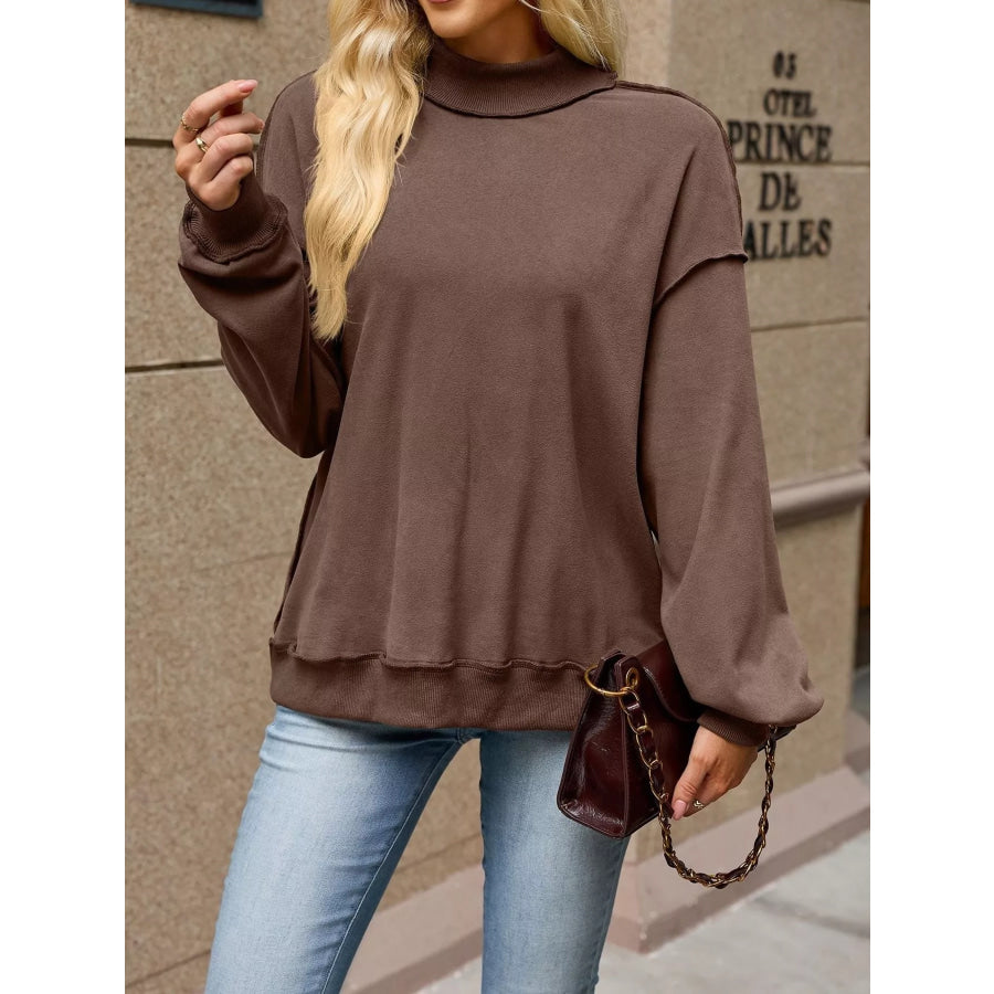 Loose Fit Crew Neck Sweatshirt Apparel and Accessories
