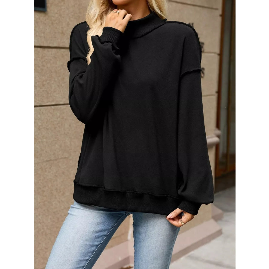 Loose Fit Crew Neck Sweatshirt Apparel and Accessories