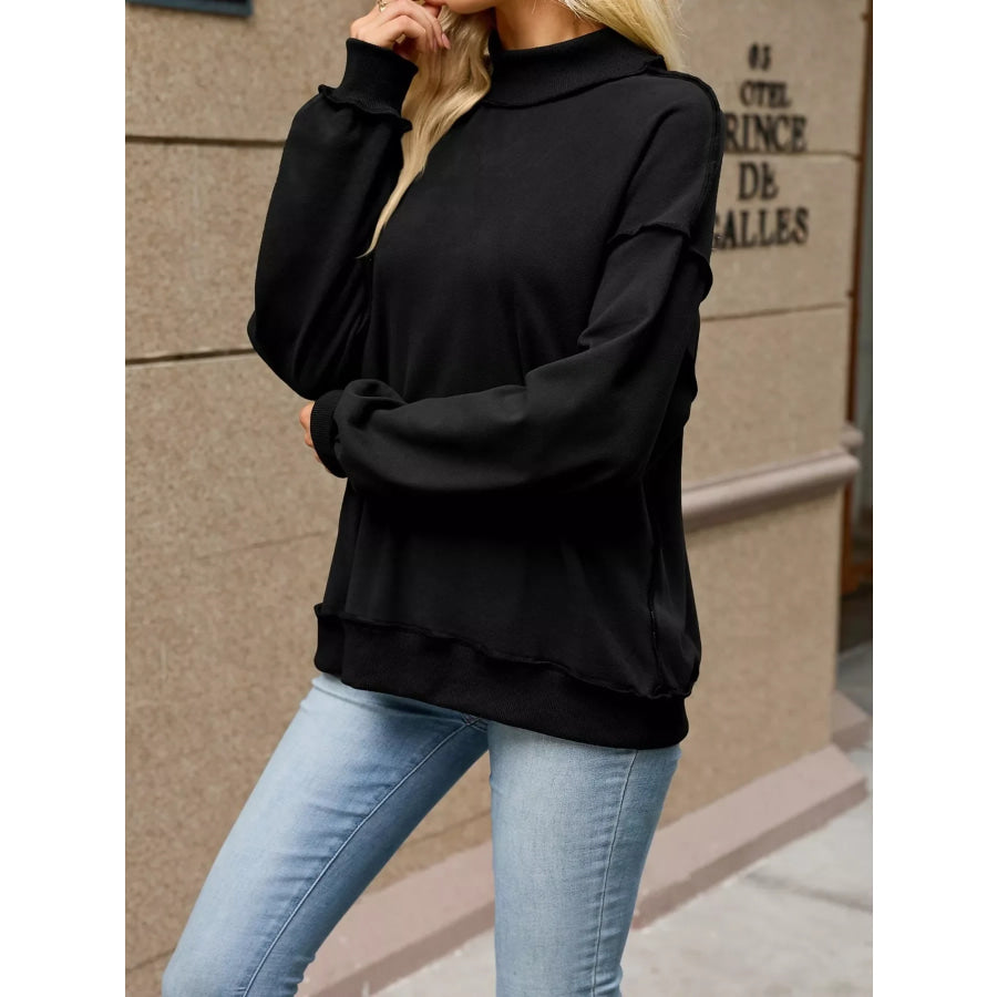 Loose Fit Crew Neck Sweatshirt Apparel and Accessories