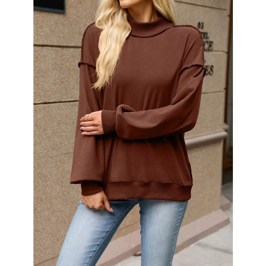 Loose Fit Crew Neck Sweatshirt Apparel and Accessories