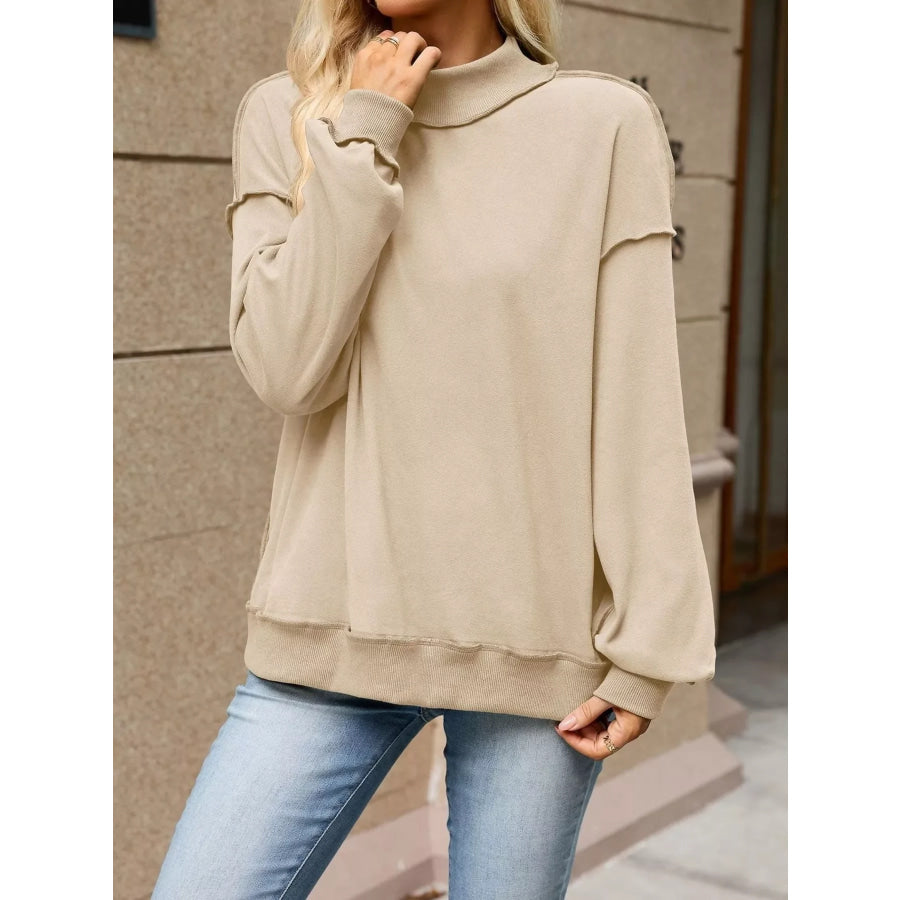 Loose Fit Crew Neck Sweatshirt Apparel and Accessories