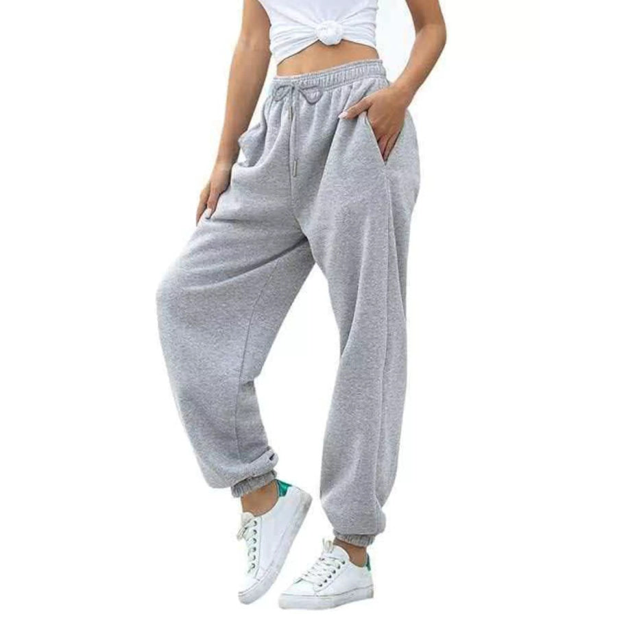 Loose Fit Drawstring Joggers Apparel and Accessories