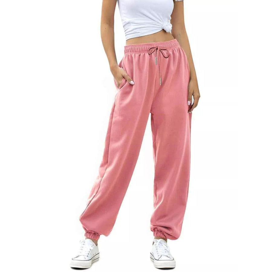 Loose Fit Drawstring Joggers Apparel and Accessories