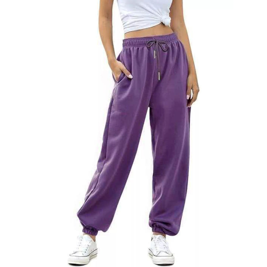 Loose Fit Drawstring Joggers Apparel and Accessories