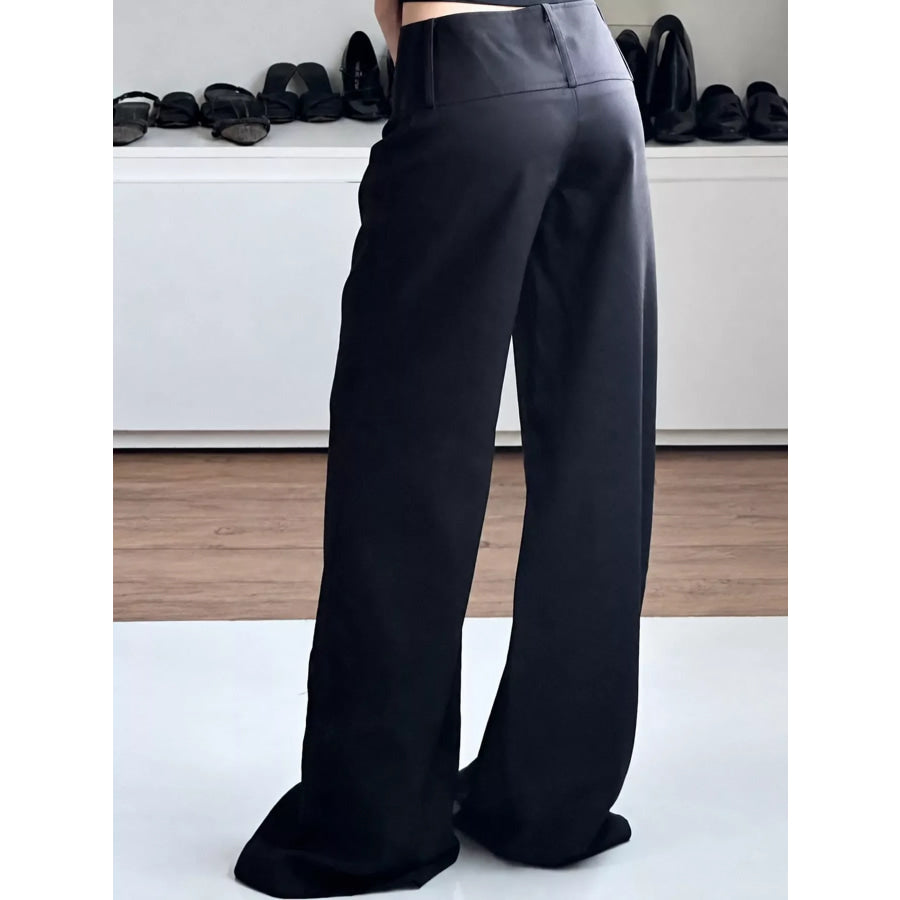 Loose Fit Flare Pants Apparel and Accessories
