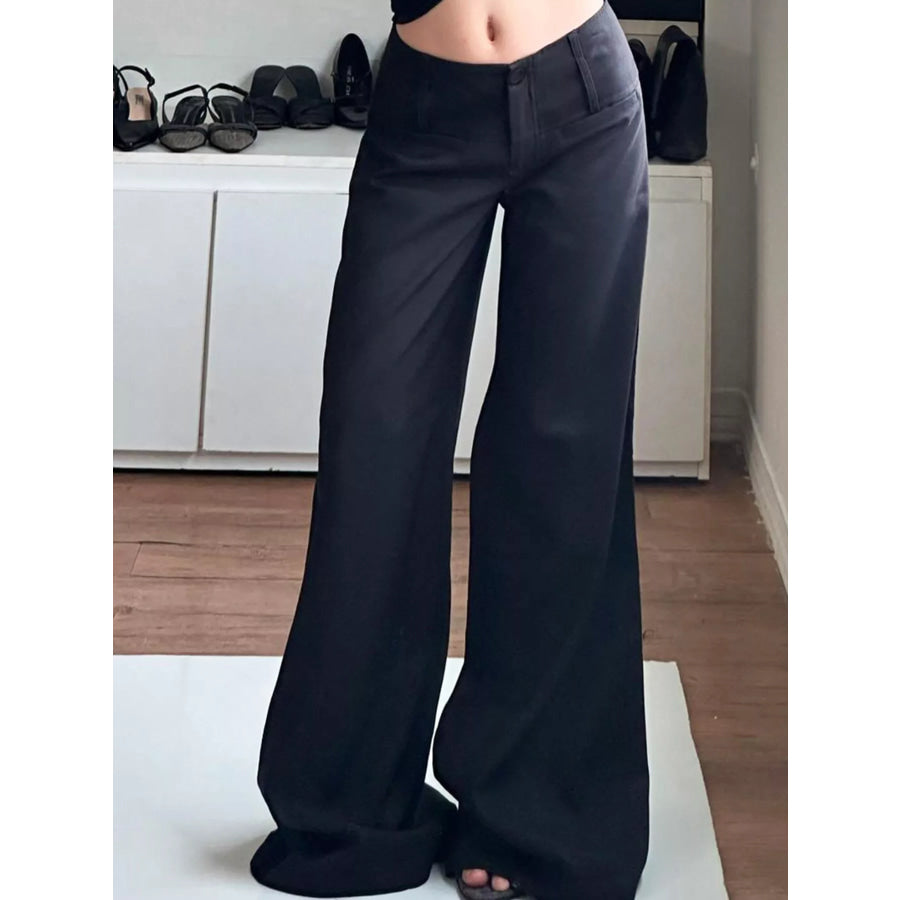 Loose Fit Flare Pants Apparel and Accessories