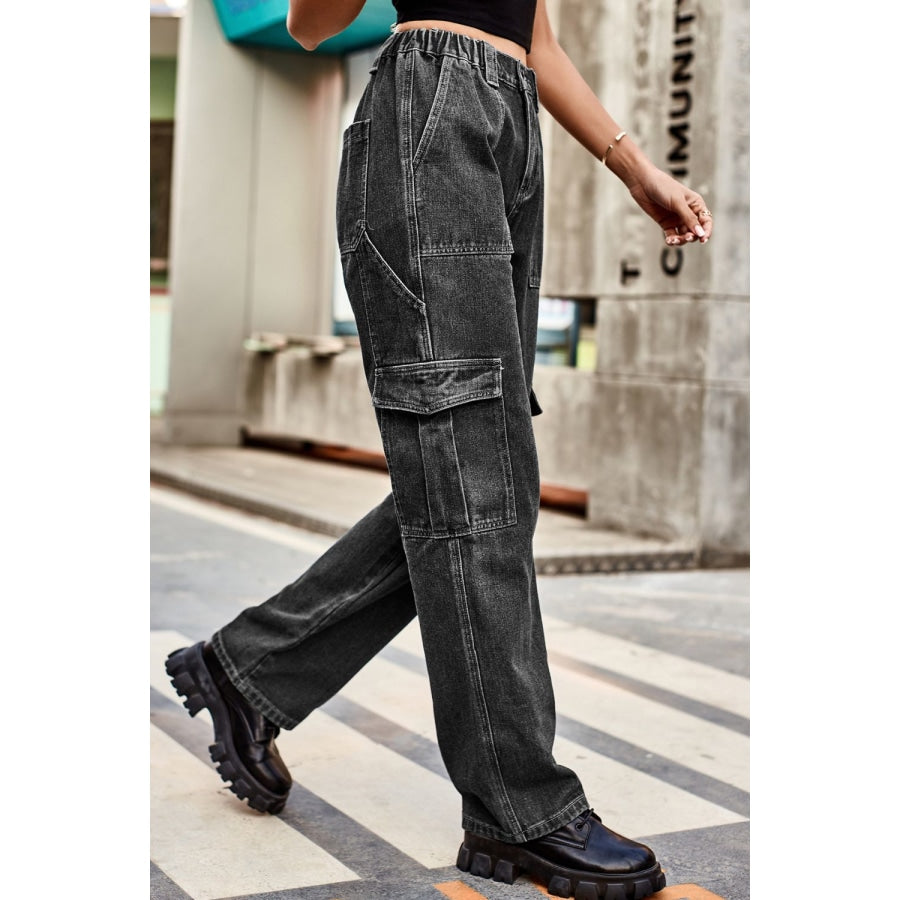 Loose Fit Long Pants with Pockets