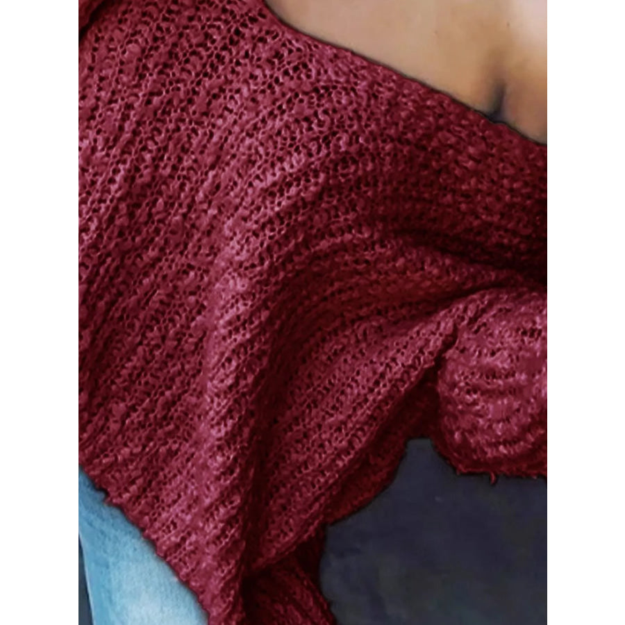 Loose Fit Long Sleeve Sweater Apparel and Accessories