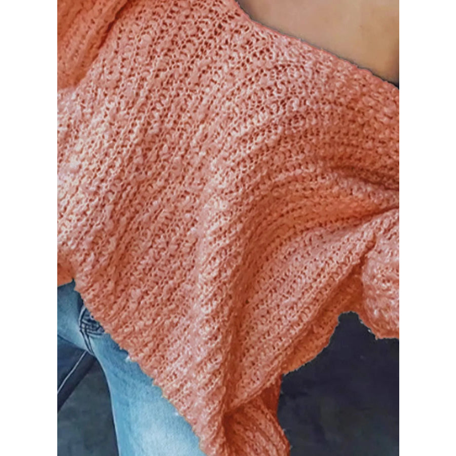 Loose Fit Long Sleeve Sweater Apparel and Accessories