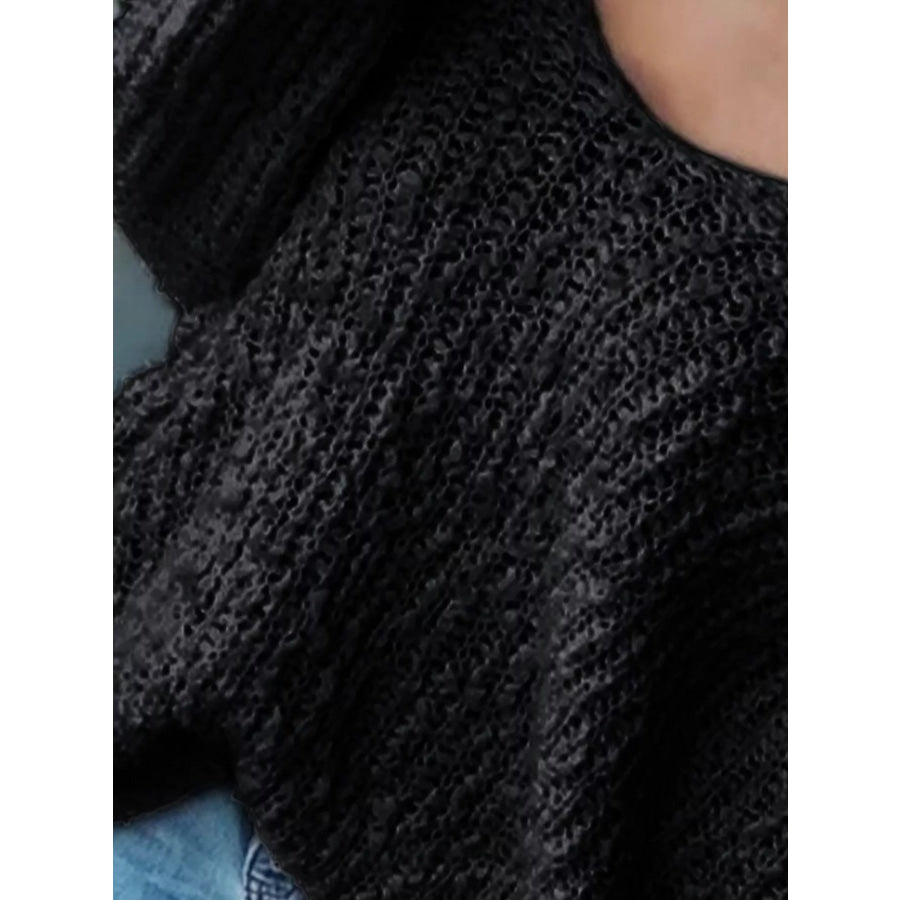 Loose Fit Long Sleeve Sweater Apparel and Accessories