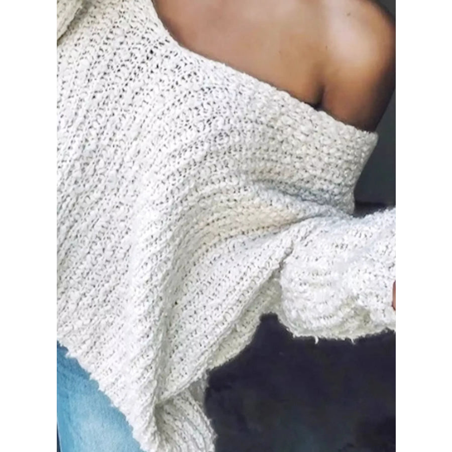 Loose Fit Long Sleeve Sweater Apparel and Accessories