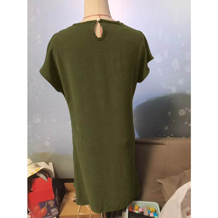 Loose Fit T-Shirt Dress with Pockets Apparel and Accessories