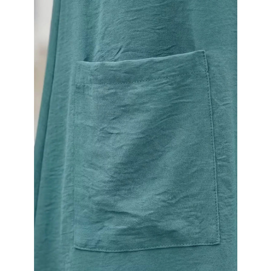 Loose Fit T-Shirt Dress with Pockets Apparel and Accessories