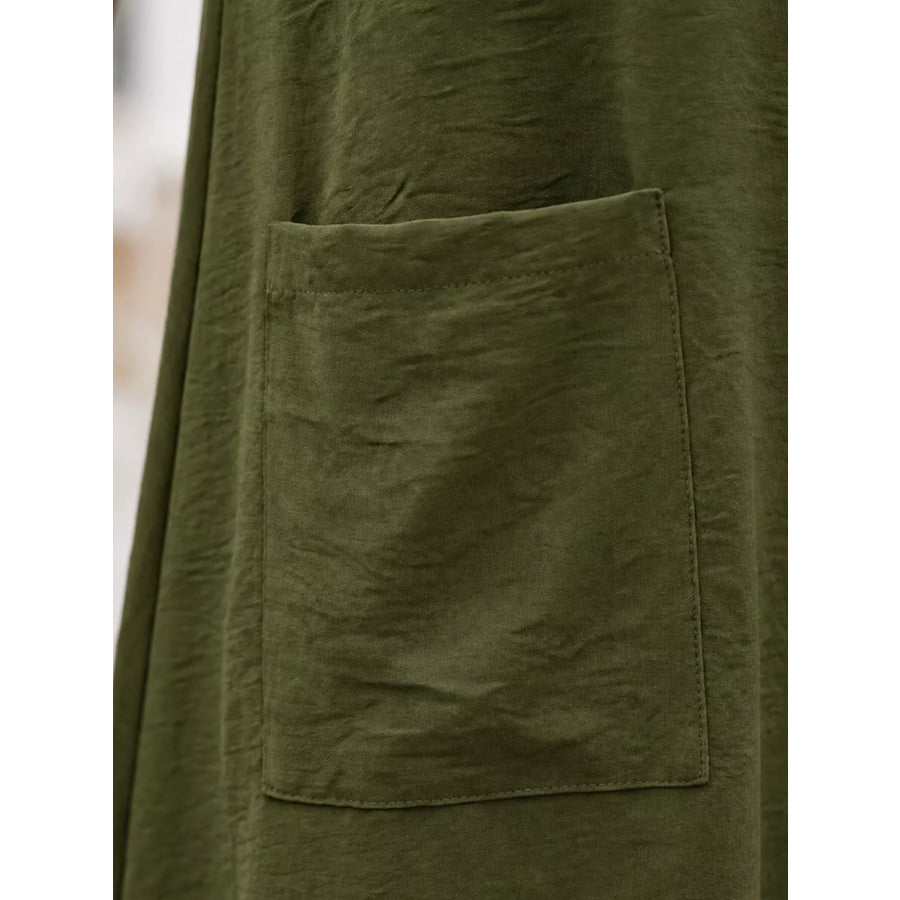 Loose Fit T-Shirt Dress with Pockets Apparel and Accessories