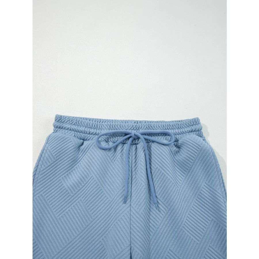 Loose Textured Top and Pants 2pcs Outfit Set Apparel and Accessories