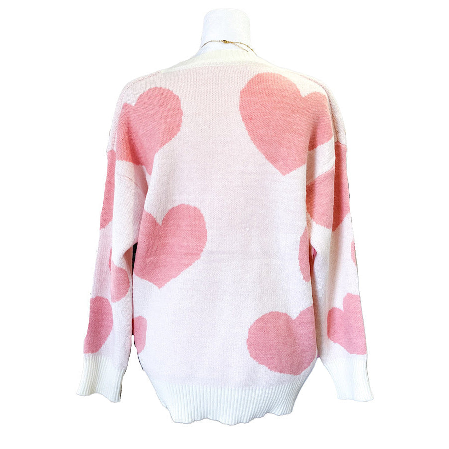 Love Pearl Heart Sweater WS 104 Sweaters