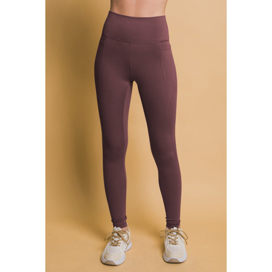 Love Tree High Waist Leggings with Side Pockets Apparel and Accessories