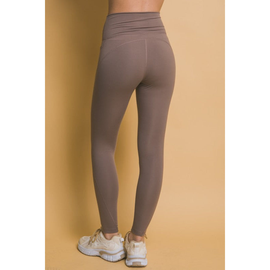 Love Tree High Waist Leggings with Side Pockets Apparel and Accessories