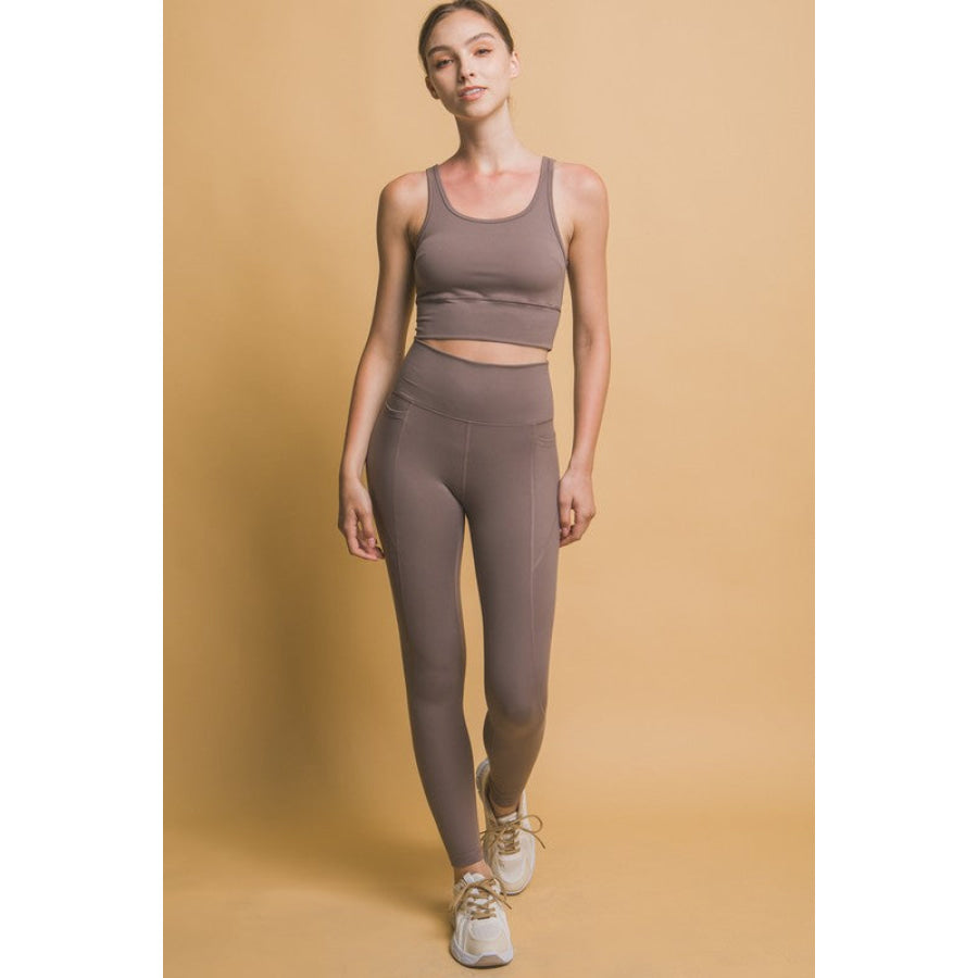 Love Tree High Waist Leggings with Side Pockets Apparel and Accessories