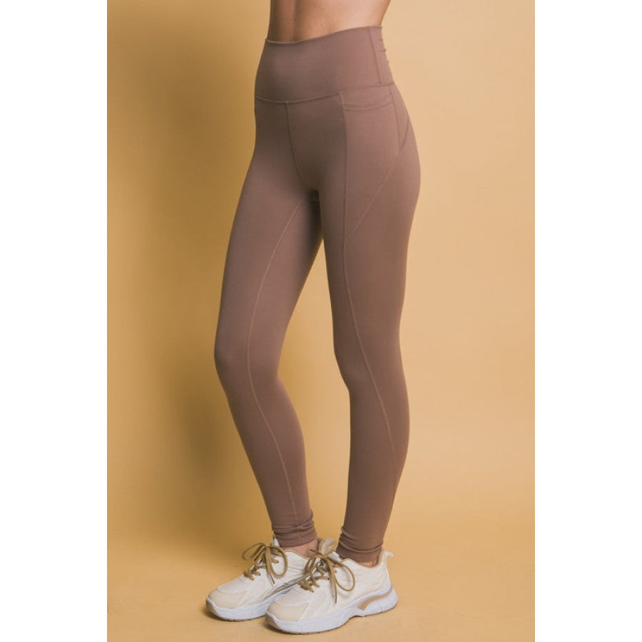 Love Tree High Waist Leggings with Side Pockets Apparel and Accessories