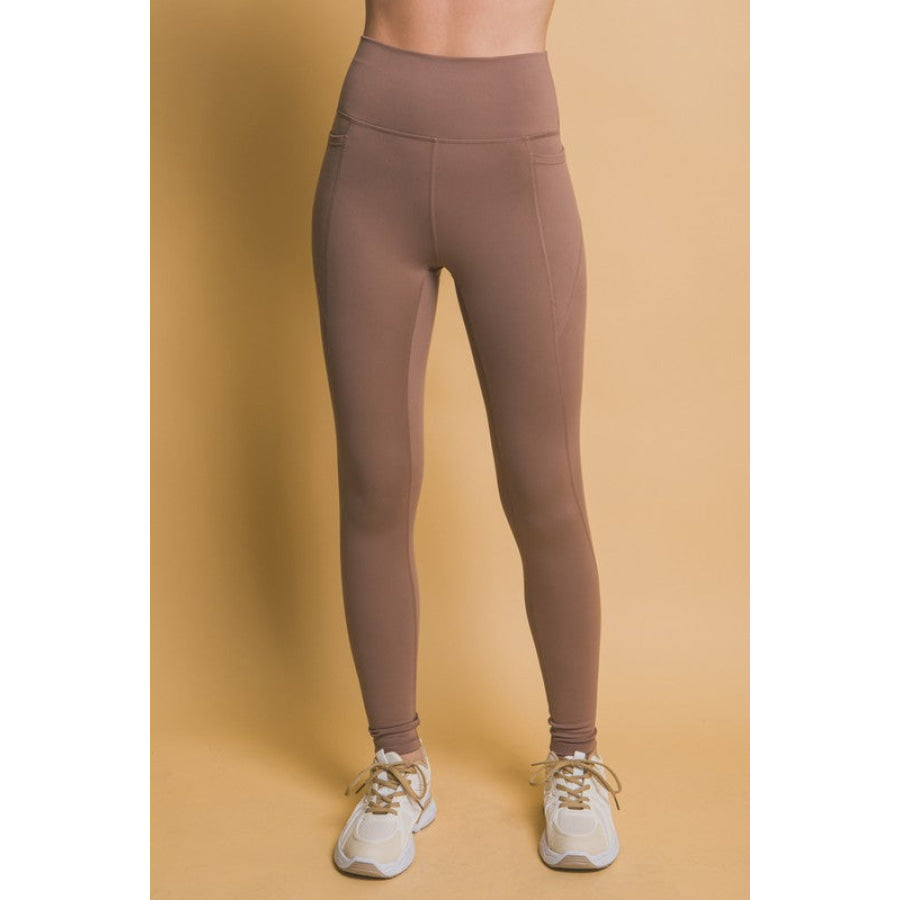 Love Tree High Waist Leggings with Side Pockets Apparel and Accessories