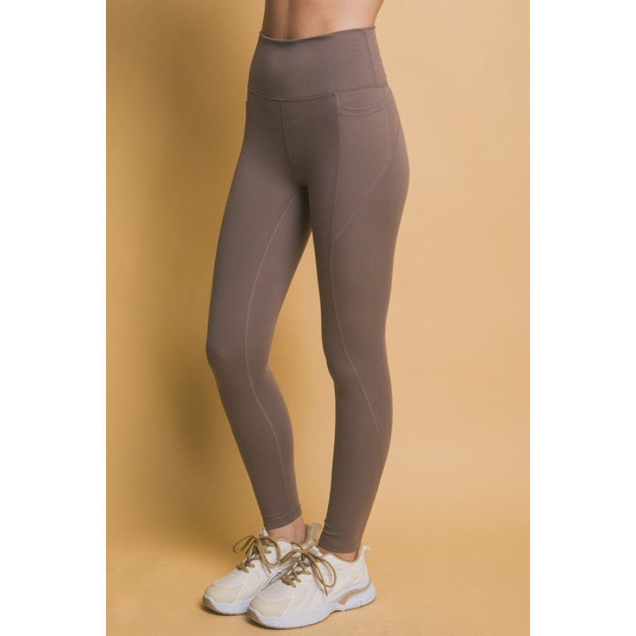 Love Tree High Waist Leggings with Side Pockets Apparel and Accessories