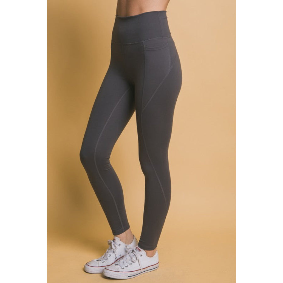 Love Tree High Waist Leggings with Side Pockets Apparel and Accessories