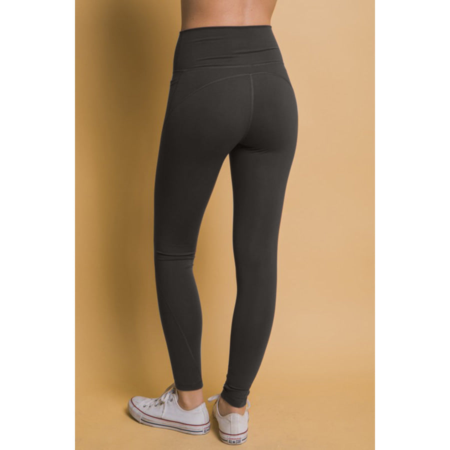 Love Tree High Waist Leggings with Side Pockets Apparel and Accessories