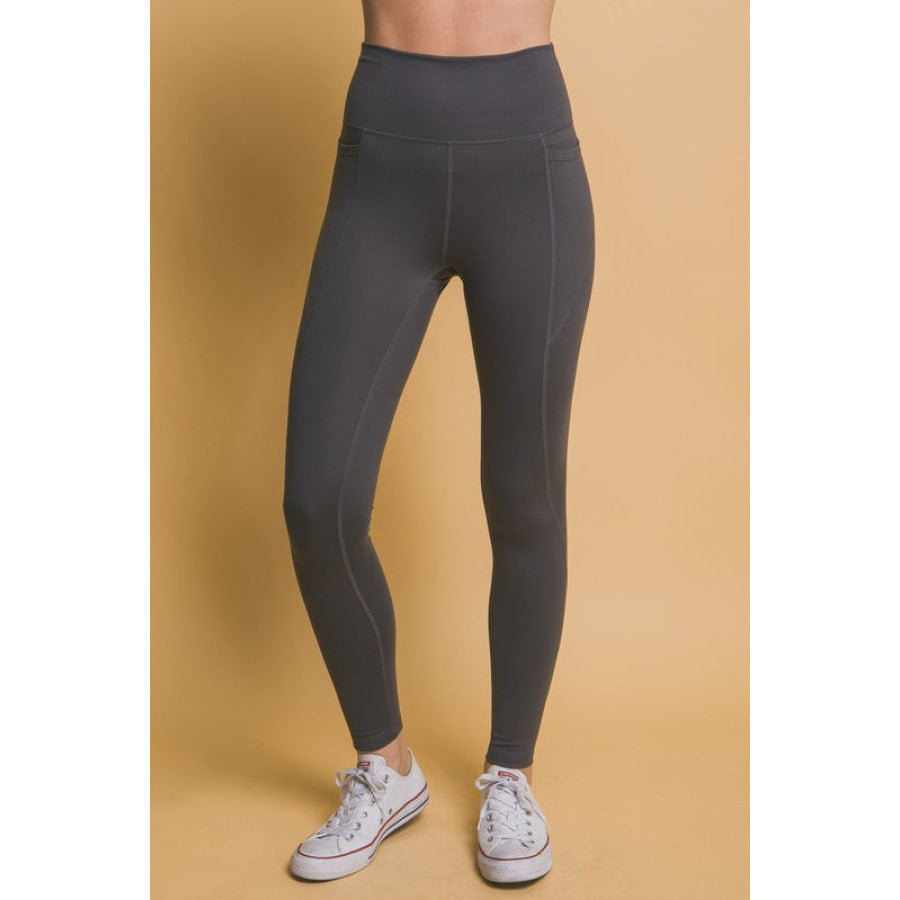 Love Tree High Waist Leggings with Side Pockets Apparel and Accessories