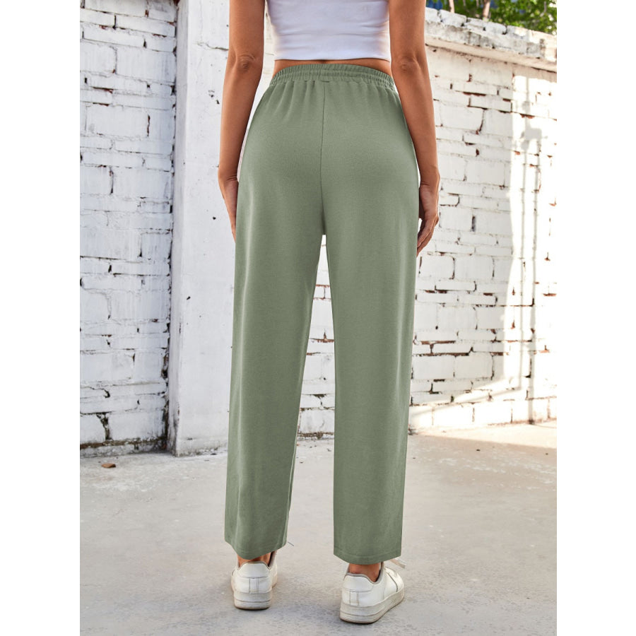 Lovelet Drawstring Pants with Pockets Apparel and Accessories