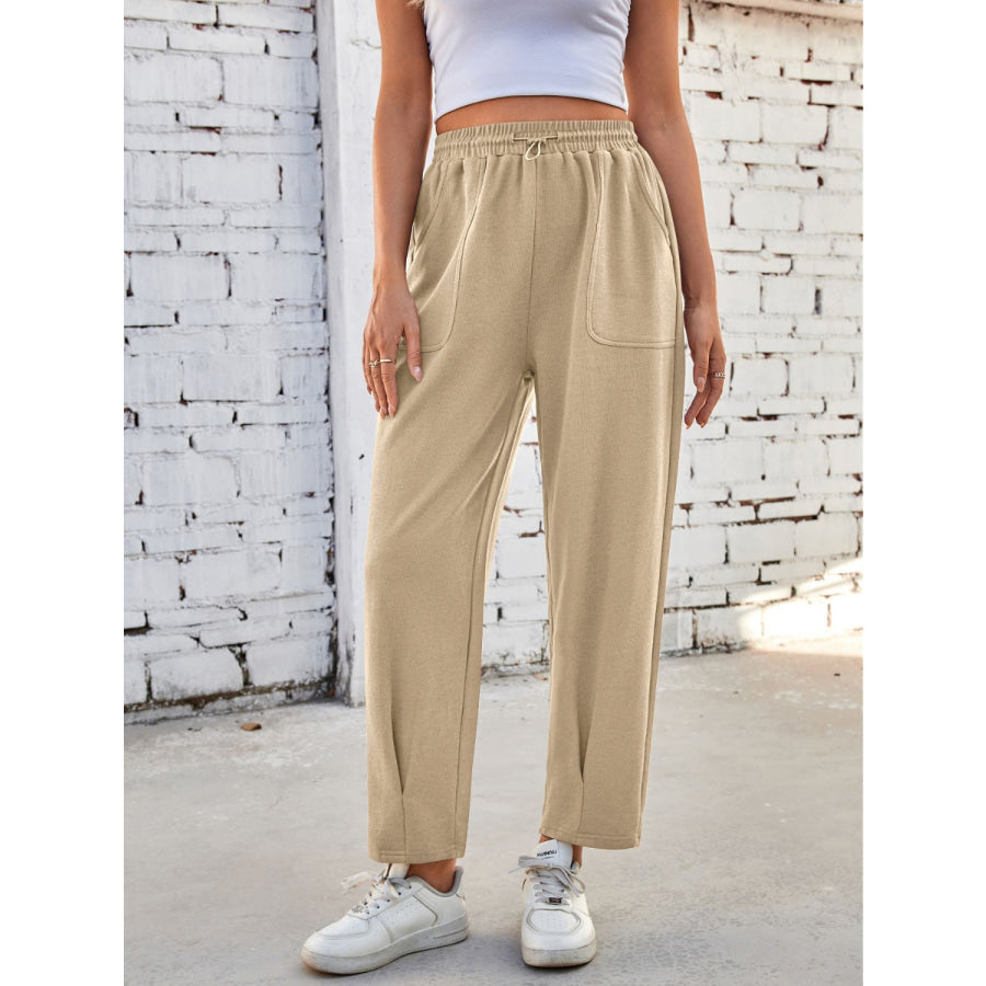 Lovelet Drawstring Pants with Pockets Apparel and Accessories