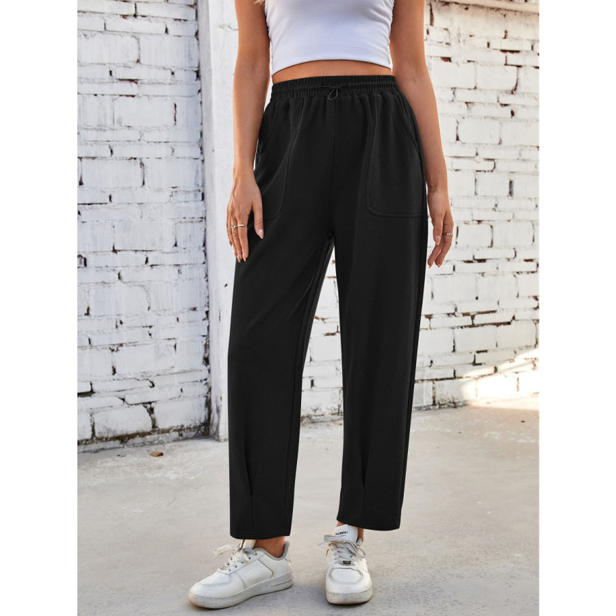 Lovelet Drawstring Pants with Pockets Apparel and Accessories