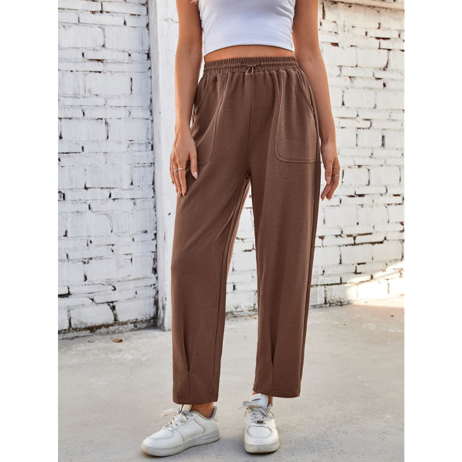 Lovelet Drawstring Pants with Pockets Apparel and Accessories