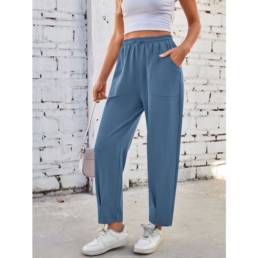 Lovelet Drawstring Pants with Pockets Apparel and Accessories