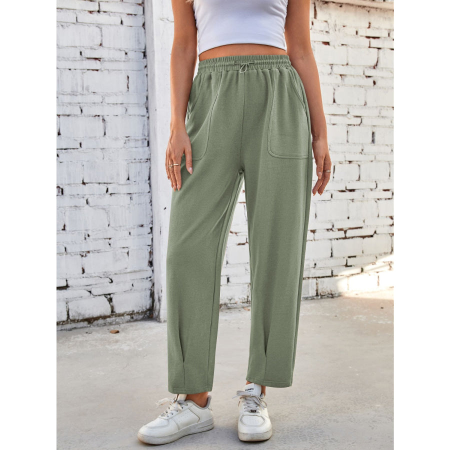 Lovelet Drawstring Pants with Pockets Apparel and Accessories